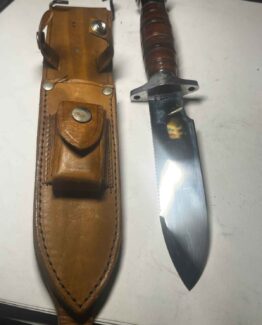 Vintage Garcia Jacques Survival Knife Brazil Hollow Handle with Sheath
