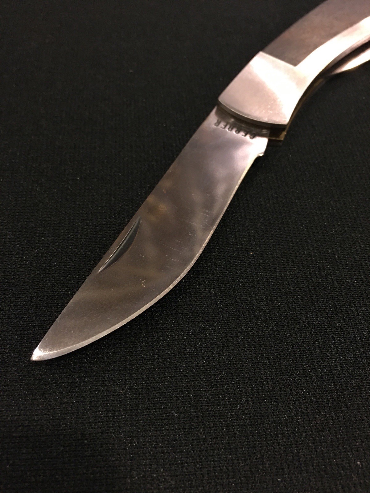 Gerber PK 1 Two Blade Pocket Knife Wood Inlay Handle - Image 6
