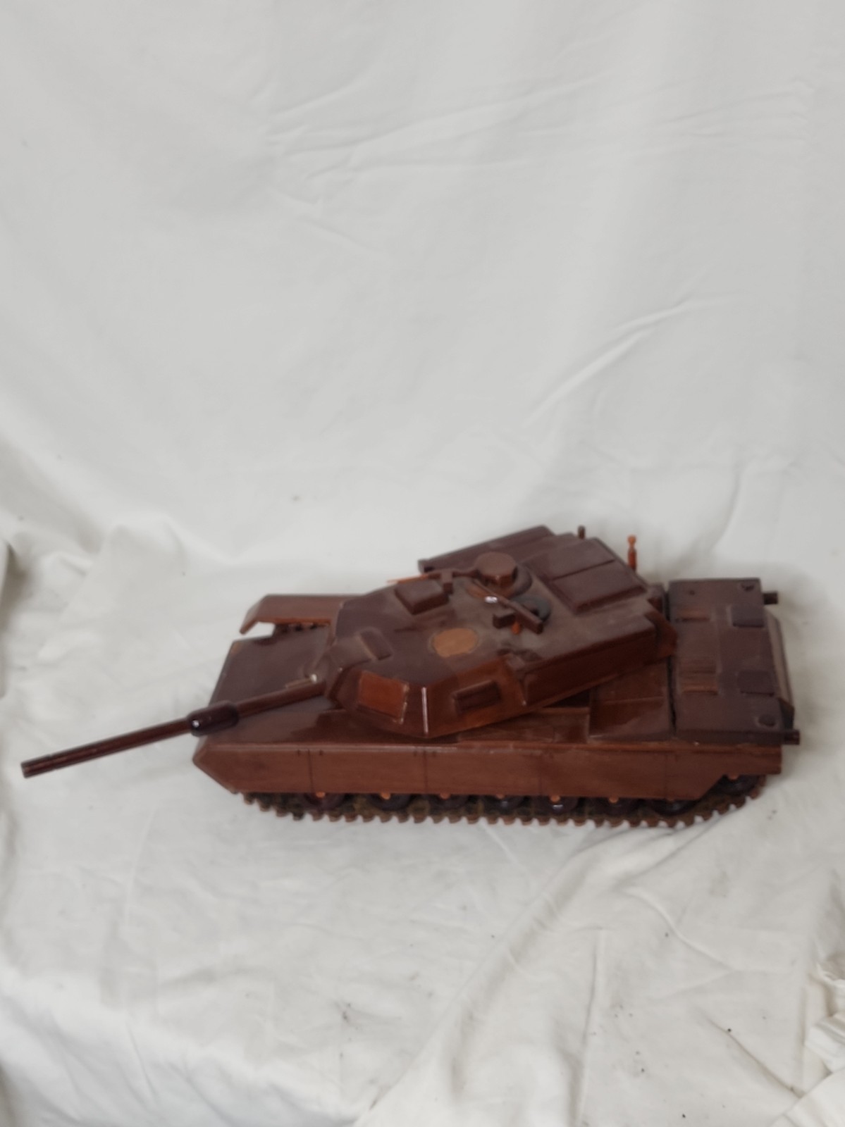 M1 M1A1 M1A2 Abrams Army USMC Marine Tank Military Mahogany Wood Wooden Model
