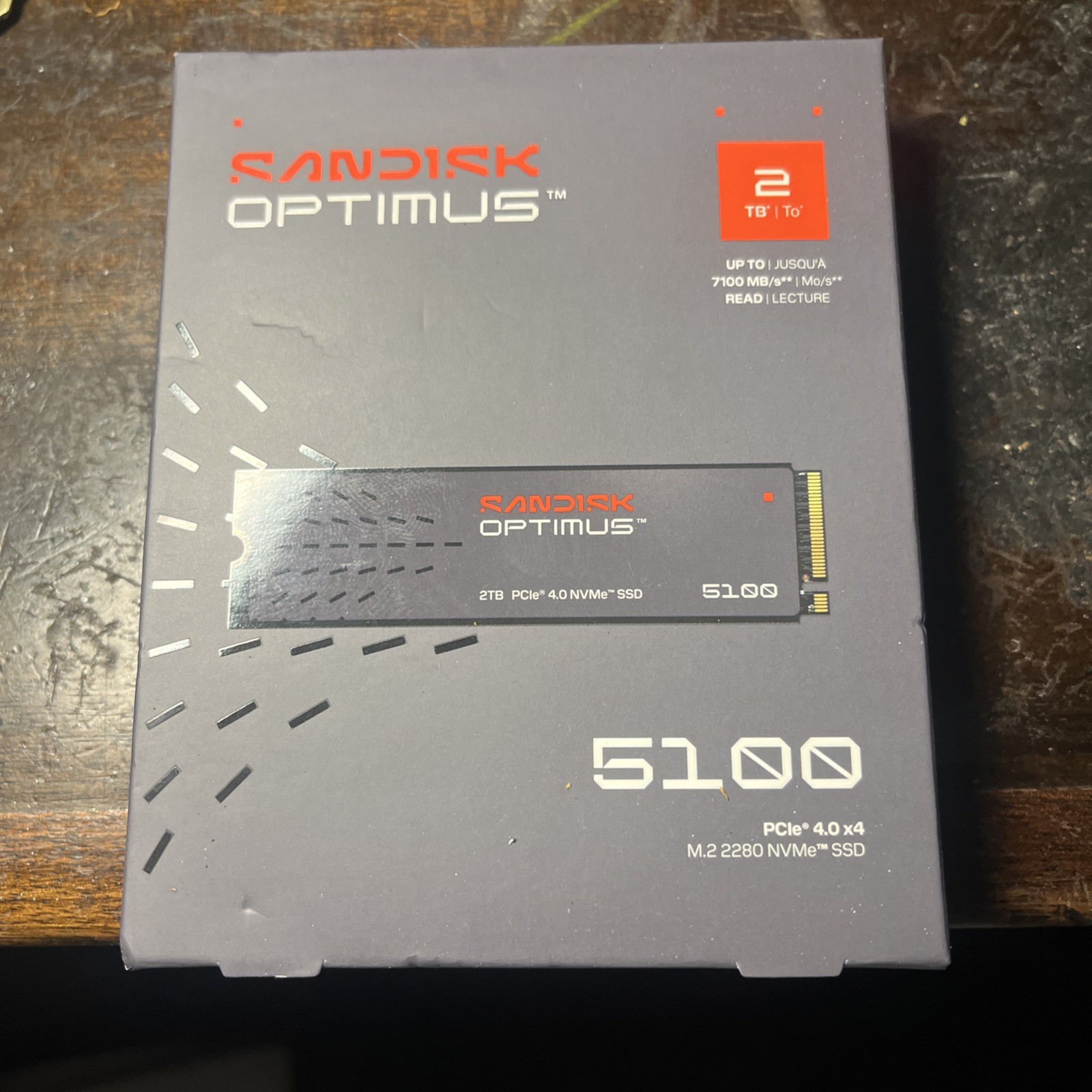 SanDisk Optimus 5100 2TB NVMe PCIe Gen4 M.2 2280 Internal SSD