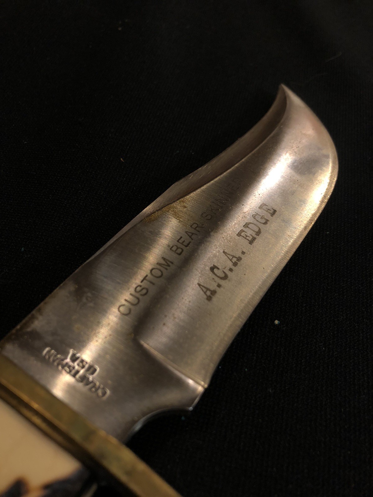 Vintage CRAFTSMAN CUSTOM BEAR SKINNER ACA EDGE Hunting Knife - Image 2