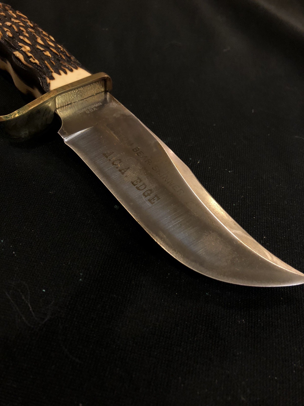 Vintage CRAFTSMAN CUSTOM BEAR SKINNER ACA EDGE Hunting Knife - Image 7