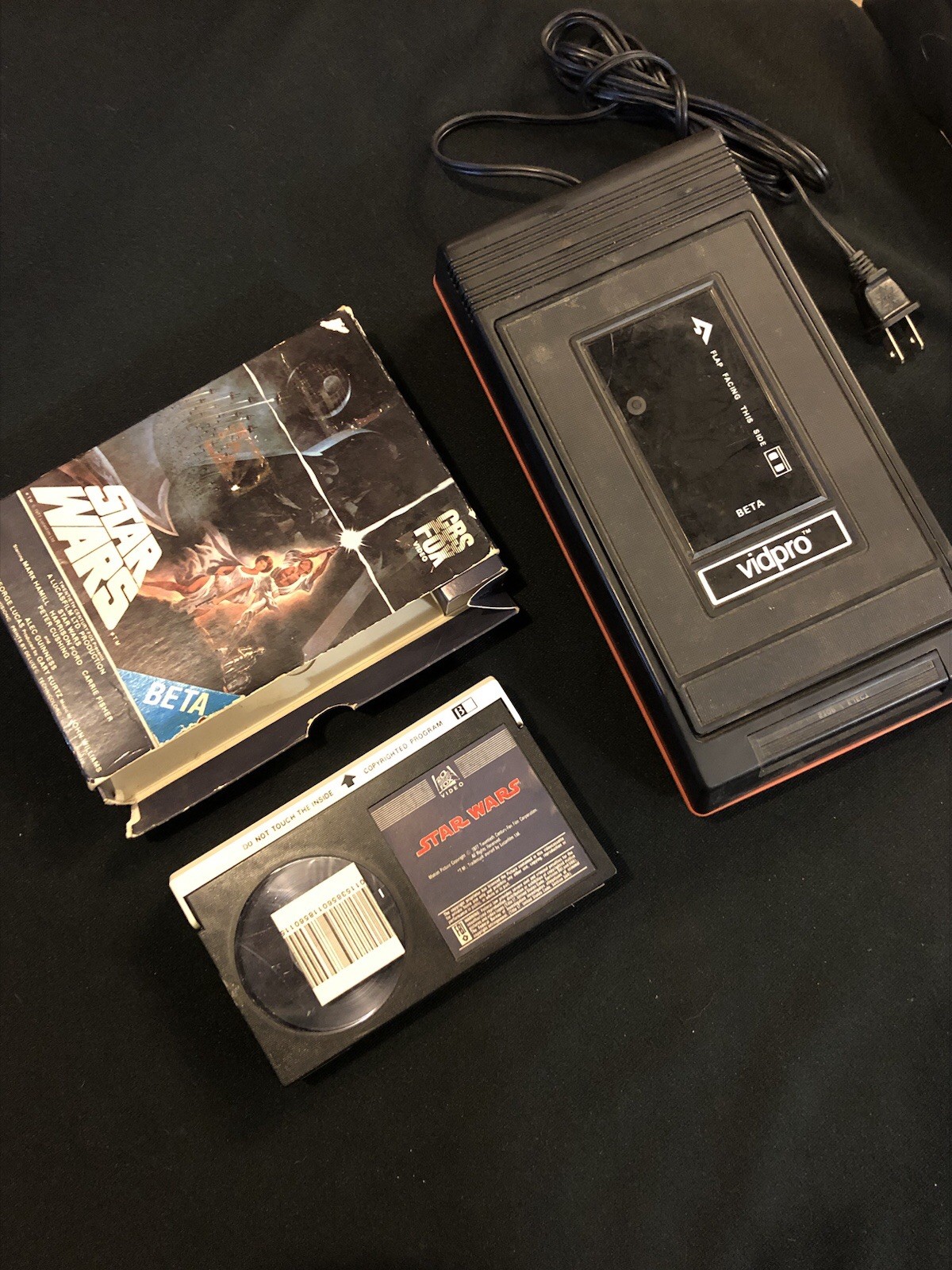 Original Star Wars Betamax Tape & Rewinder Untested