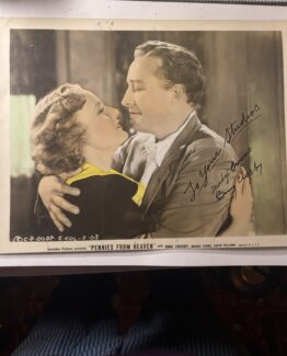 Signed Bing Crosby and Madge Evan’s original Studio photograph